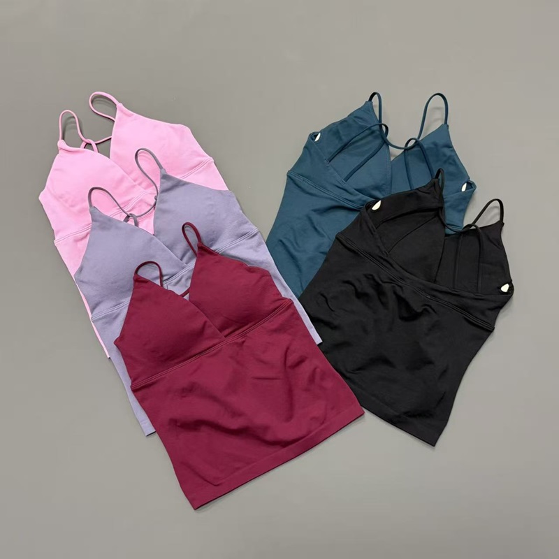 T Shirt Bra Seamless - HISTELLO Vision Sports Top Women Seamless