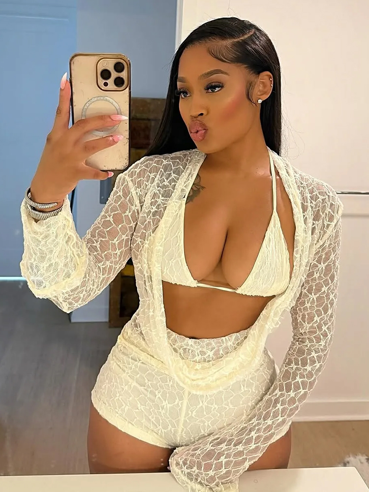 Weird Puss Sexy See Through 3  - Lace Bralette Set review and price