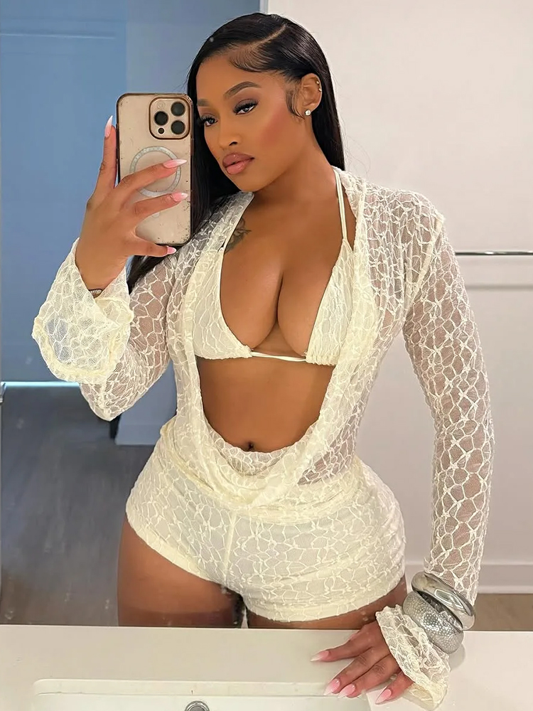 Weird Puss Sexy See Through 3  - Lace Bralette Set review and price
