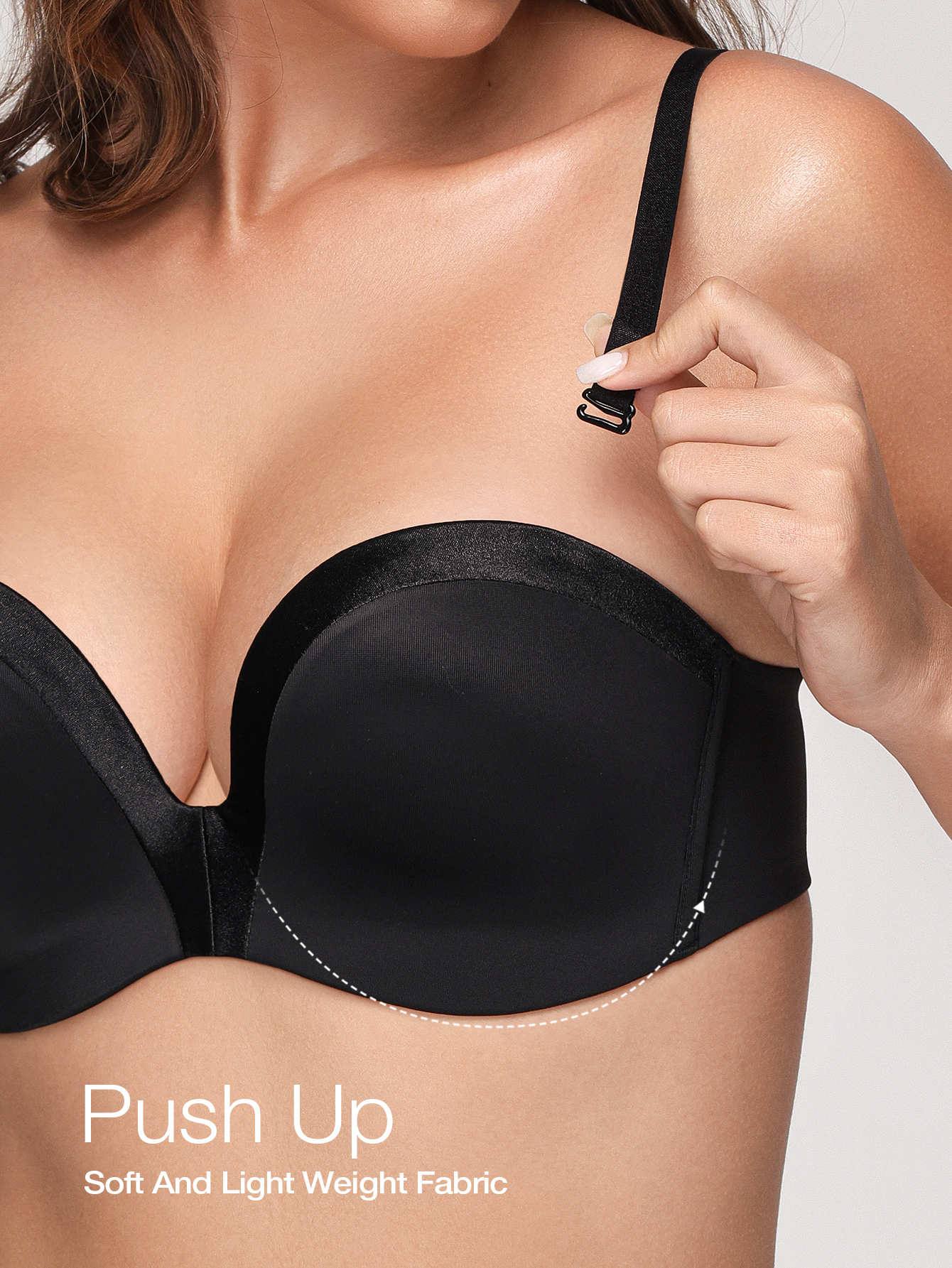 Wingslove Women Strapless Push - Convertible Bra Multiway review and price