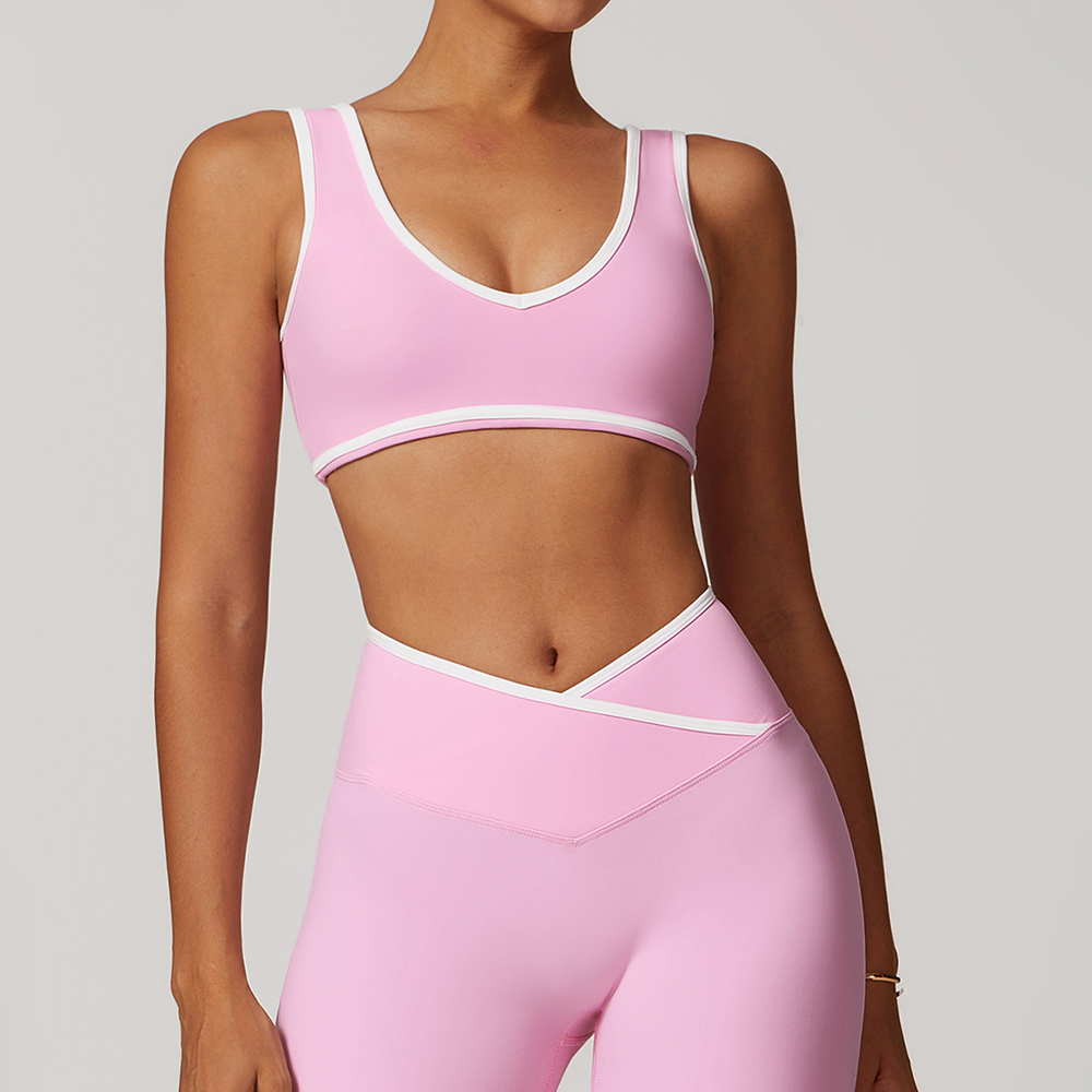 V-Neck Sports Bra Women Top Pu - Plunge Bra Push Up review and price