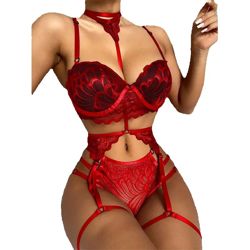 Sexy Lingerie Set Women Lace M - Sheer Mesh Bra review and price