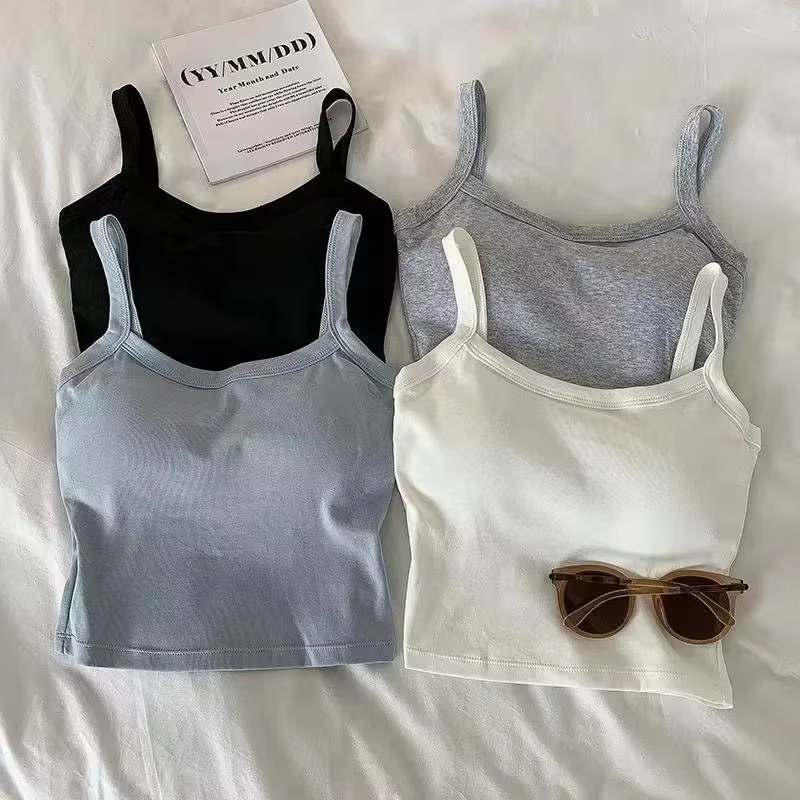 Crop Top Women Sexy Sleeveless - T Shirt Bra Seamless review and price